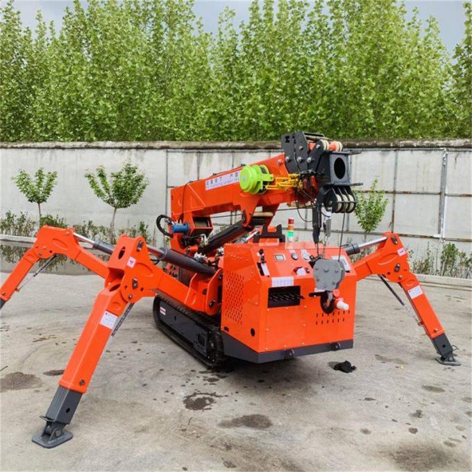 Loader Spider Crawler 3 Ton Hydraulic Mini Spider Crawler Crane Lifting Height 9.7m