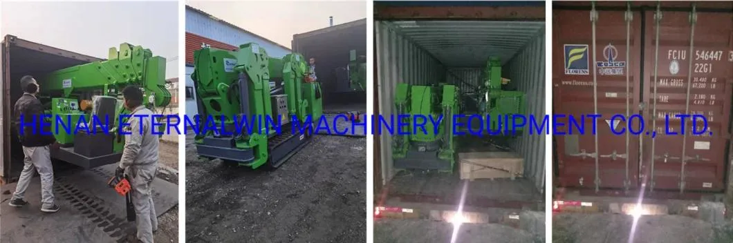 1 Ton 3 Ton 5 Ton Spider Crane Mini Crawler Mobile Crane Mini Crawler Crane With Telescopic Boom 8