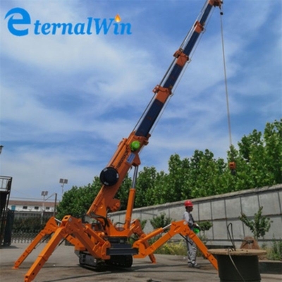 1 Ton 3 Ton 5 Ton Spider Crane Mini Crawler Mobile Crane Mini Crawler Crane With Telescopic Boom