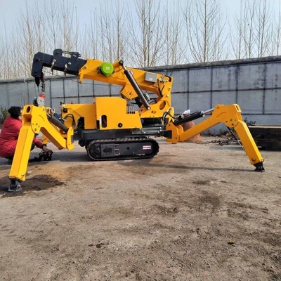 Hydraulic Telescopic Boom Diesel Engine Spider Crawler Crane 3T 5T 8T