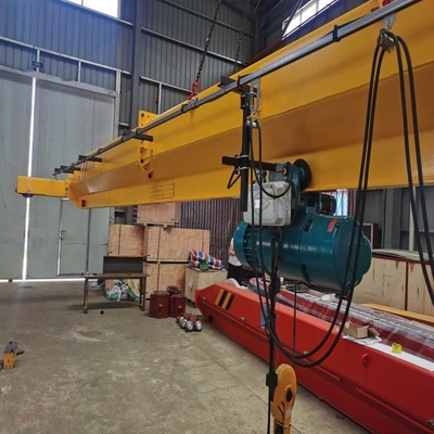High Strength Steel Single Girder Overhead Crane Customized Speed