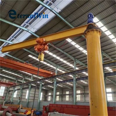 Steel Jib Crane Featuring Chain Hoist Ideal for Industrial Environments Requiring and Easy to Operate Lifting Equipment