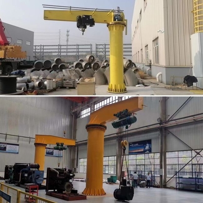 Pilar Mounted Jib Crane 0.25ton 1ton 2ton 3ton 5ton With Remote Control