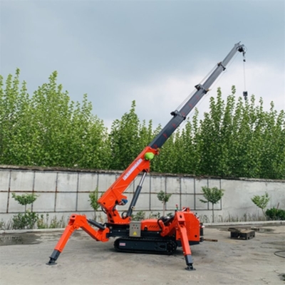 Mini Electric Diesel Spider Lifting Equipment Crawler Spider Crane Fly Jib 3T 8T