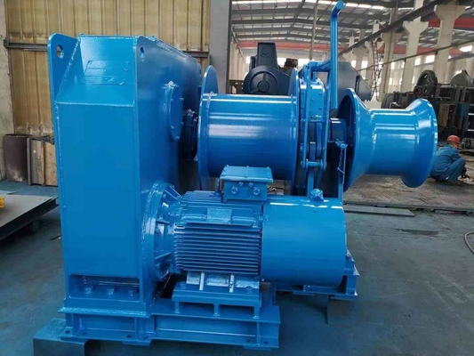 30ton pulling ship mooring anchor Marine hydraulic winch with hydraulic pump station