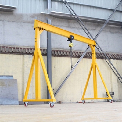 Aluminum Small Portable Mobile Gantry Single Girder Electric Hoist 3T 5T