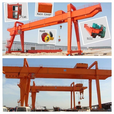 Outdoor Rail Mounted Gantry Crane with 5ton to 200ton Capacity and 5m to 23m Span for Container Lifting