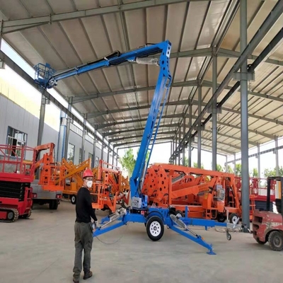 Trailer Type Folding Arm Electric Lifting Platform Electric Towable Boom Lift