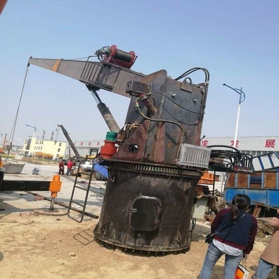 Rotation 360 Degree Marine Hydraulic Crane Telescopic Boom With Safety System