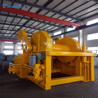 Hydraulic Station Marine Steel Winch 1-75ton Capacity Mooring Winch In Ship