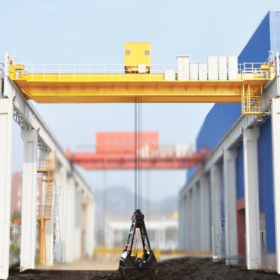 A5 A6 A7 Double Girder Bridge Crane Lifting Height 3-30m Overhead Crane With Grab