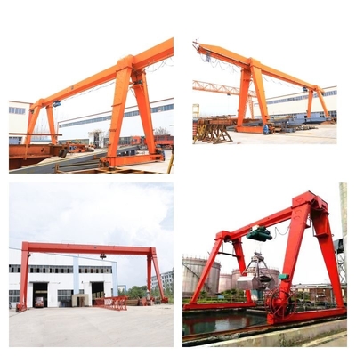 Remote Control 10 Ton Gantry Crane Lightweight Single Girder Crane With Electric Hoist