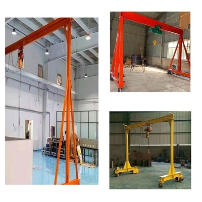 Customized Span Electric Walking Mini Gantry Crane 4 Wheels A Frame Gantry Crane