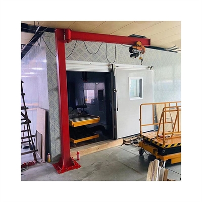 5T Cantilever Crane Column Type Jib Hoist Crane 180-360 Degree Slewing Rotation