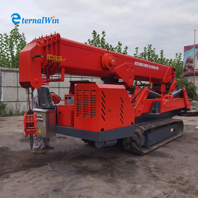 Heavy Duty Mobile Spider Crawler Crane Outdoor Construction Lifting 12ton