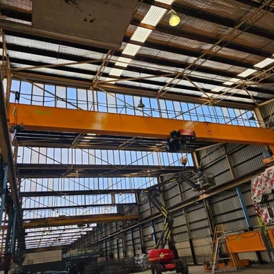 3T 10T Euro Mobile Single Bridge Overhead Crane Cable Frame Light