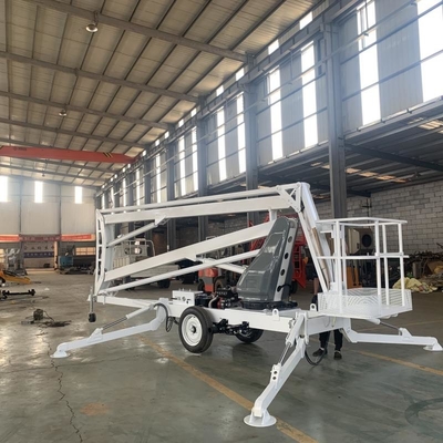 Folding Arm Self Propelled Lifting Platform Electric Towable Boom Lift