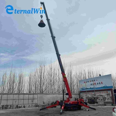 Electric And Diesel Power Spider Crawler Crane Yellow Red Green