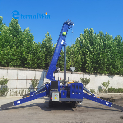 EPA Diesel Engine 5 Ton 8 Ton Spider Crawler Crane With Telescopic Boom