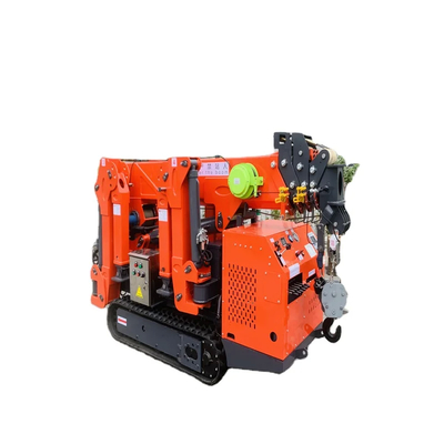 Electric And Diesel Power Spider Crawler Crane Yellow/Red Or Green Lifting Capacity 3-12 Ton