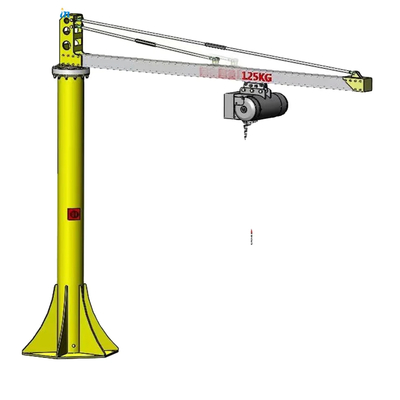 Customized Electric Jib Crane With Performance Steel Chain Hoist 500kg-3ton Capacity