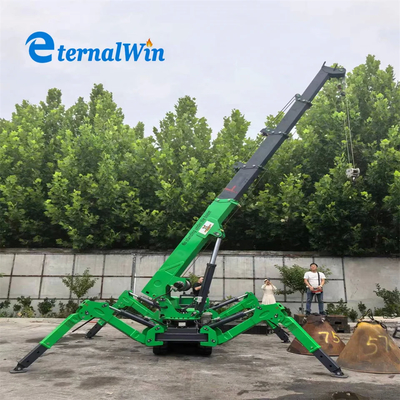 Spider Crane With Double Power / Telescopic Boom For Projects 3-14Ton