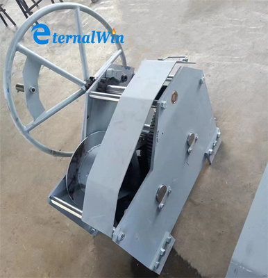 Customizing drum 20kn 30kn 50kn Marine Manual Hand Winch For Boat Mooring / Towing