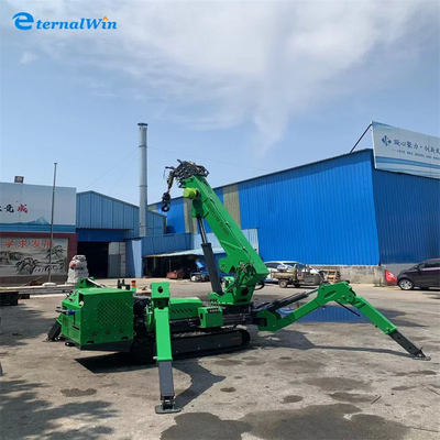12 Ton Heavy Duty Electric Diesel Power Spider Crane With Yellow / Red / Blue / Black Or Green Color