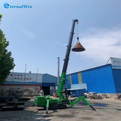 3 Ton Telescopic Spider Crane For Construction And Industrial Applications
