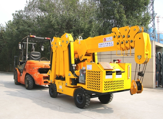 3tn Capacity Wheeled Or Crawler Portable Small Spider Type Lifting Equipment With Lifting Mechanism