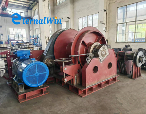 50ton 500kn Marine Boat Electric Pulling Winch For Shipyard Construction