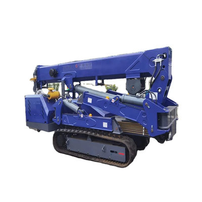 Powerful Electric And Diesel Power 5 Ton Spider Crane In Yellow / Red / Blue / Black Or Green For Heavy Lifting