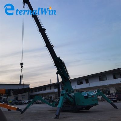 Green 5 Ton Spider Crane Ultimate Lifting Partner for Heavy Projects