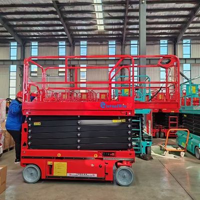 Safe Emergency Stop Button Electric Lifting Platform with PLC Control System and AC/DC Power Supply for Smooth and Operation