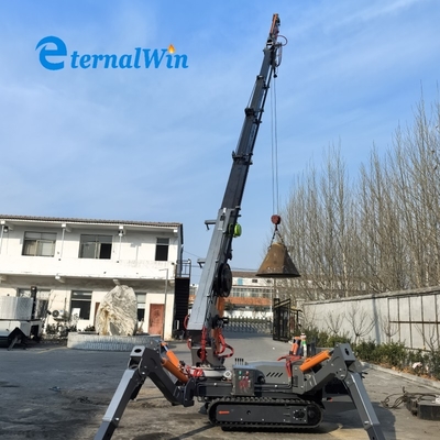 3-12 Ton Diesel Spider Crawler Crane with Telescopic Boom