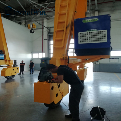 Remote Control Spider Crawler Crane for Construction Projects 9.6 Meters Jib Length 15 Meters Maximum Lifting Height