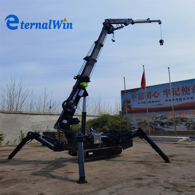 3-12T Spider Crawler Crane with 360° Rotation and 9.7-22.5m Lift