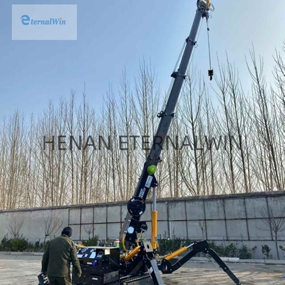 3 Ton Mini Spider Crane with Telescopic Boom and Diesel Power