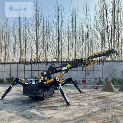 Electric Diesel Spider Crawler Crane 2-12 Ton Lifting Capacity