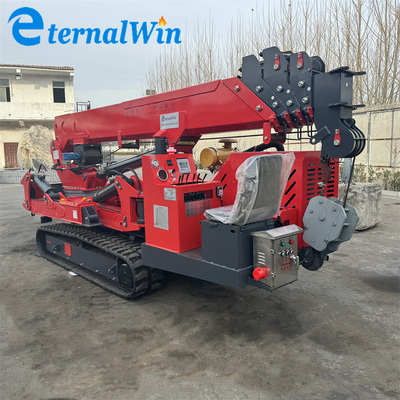 Powerful Diesel Engine AC Motor Spider Crawler Crane with 11 M Max Working Radius and Maximum Lifting Height of 21 Meters