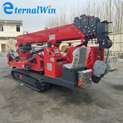 Feather Lifting Highest 5 Ton Spider Crane Maximum Lifting Height Reaching 21 Meters