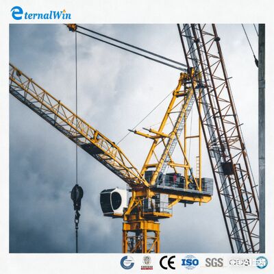Self-erecting Hammerhead Tower Crane with Overload Protection and Remote Control for Construction Sites
