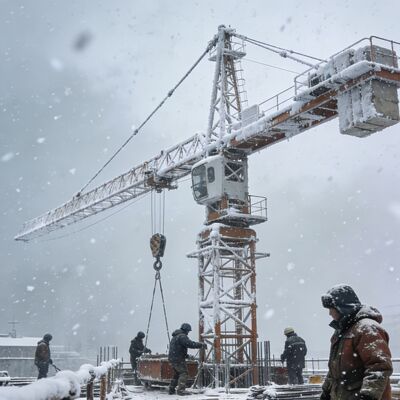 Customized Tower Crane Featuring Slewing 0-0.64rmin and Hoisting 80 40mmin Engineered for Heavy Load Operations