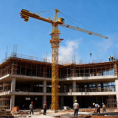 40m Height Portable Tower Crane Featuring 30 KW Motor Power for Diverse Construction Environments